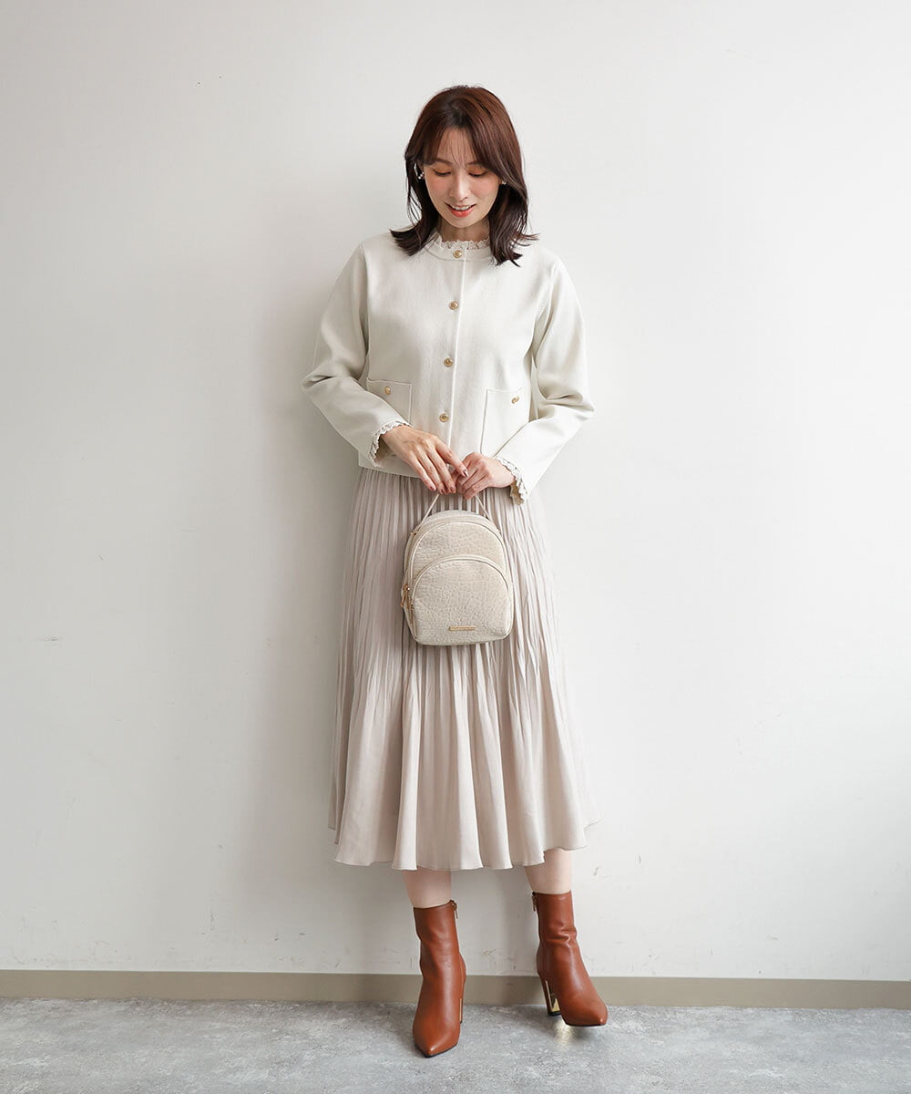 BPCLD94150 MK MICHEL KLEIN BAG(MK ミッシェルクラン バッグ) [3WAY/軽量]合成皮革ミニマムリュック アイボリー