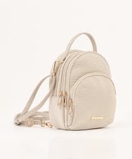 BPCLD94150 MK MICHEL KLEIN BAG(MK ミッシェルクラン バッグ) [3WAY/軽量]合成皮革ミニマムリュック アイボリー