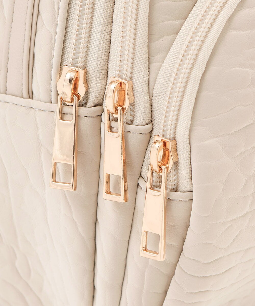BPCLD94150 MK MICHEL KLEIN BAG(MK ミッシェルクラン バッグ) [3WAY/軽量]合成皮革ミニマムリュック アイボリー