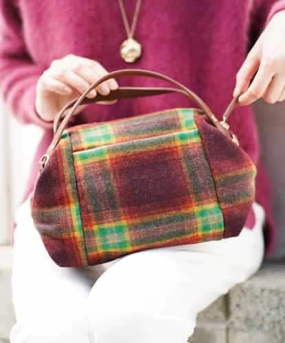 BPCLE22110 MK MICHEL KLEIN BAG 【2WAY】チェック柄ショルダーバッグ