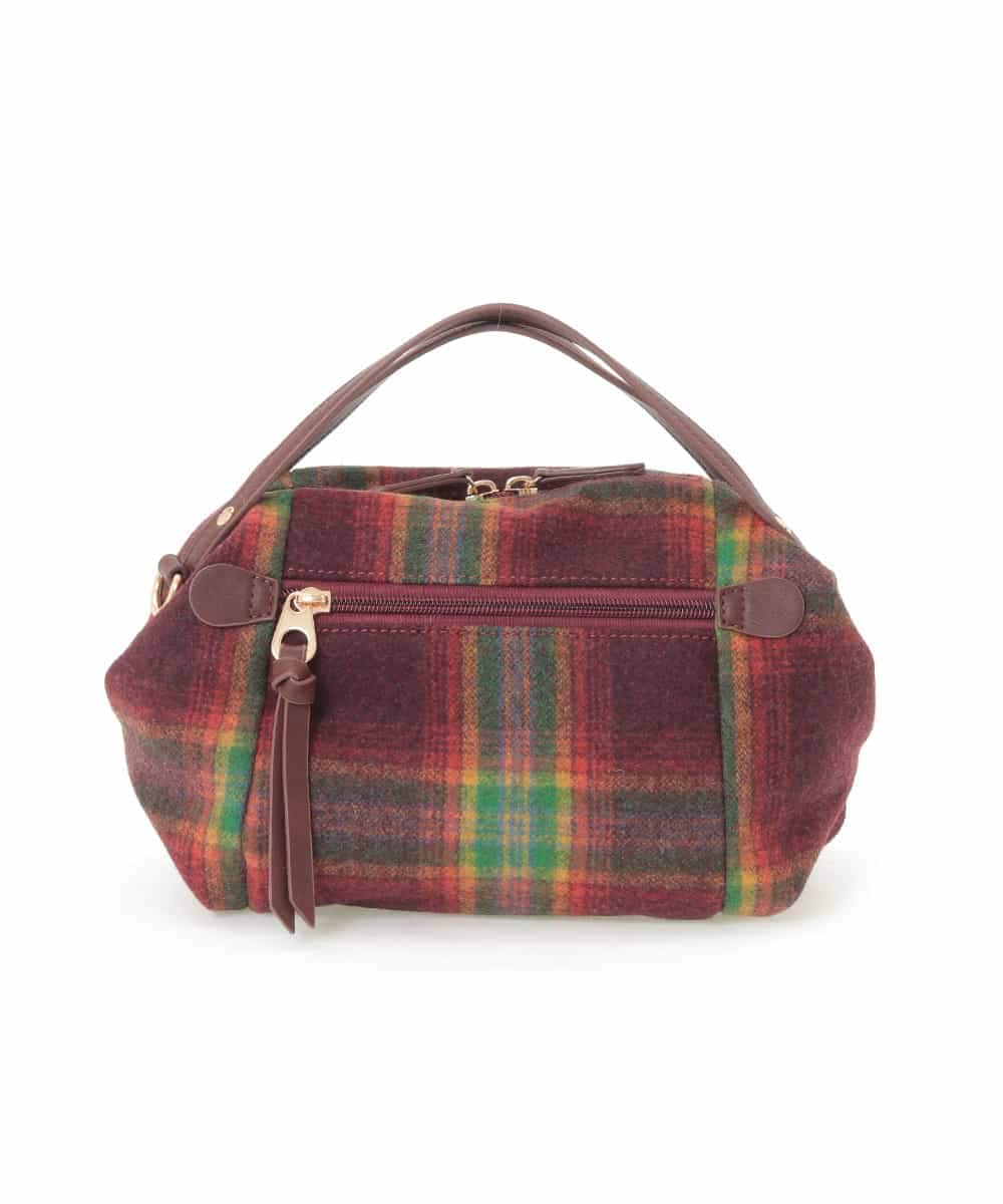 BPCLE22110 MK MICHEL KLEIN BAG(MK ミッシェルクラン バッグ) 【2WAY】チェック柄ショルダーバッグ レッド
