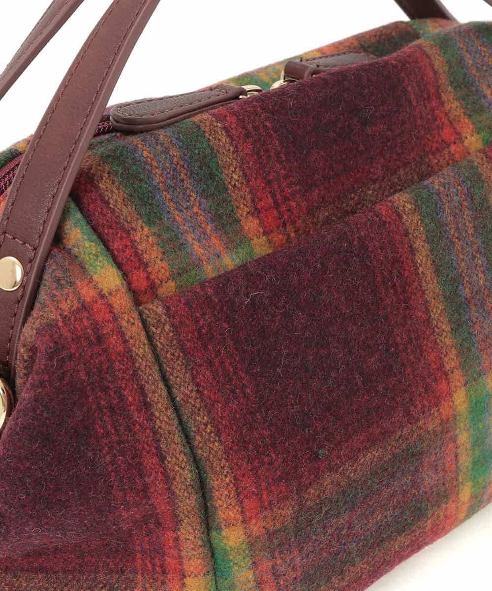 BPCLE22110 MK MICHEL KLEIN BAG(MK ミッシェルクラン バッグ) 【2WAY】チェック柄ショルダーバッグ レッド