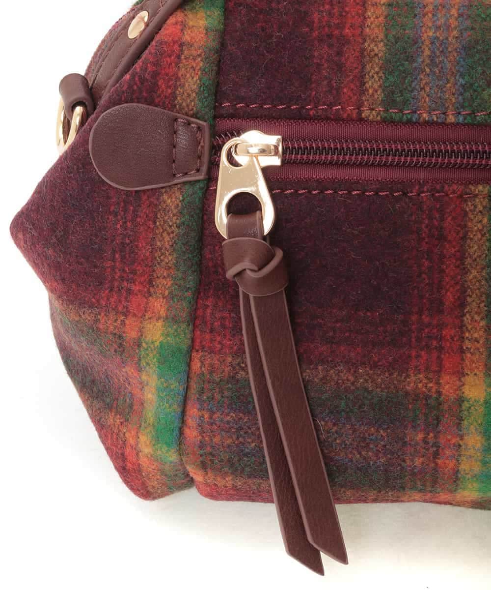 BPCLE22110 MK MICHEL KLEIN BAG(MK ミッシェルクラン バッグ) 【2WAY】チェック柄ショルダーバッグ レッド