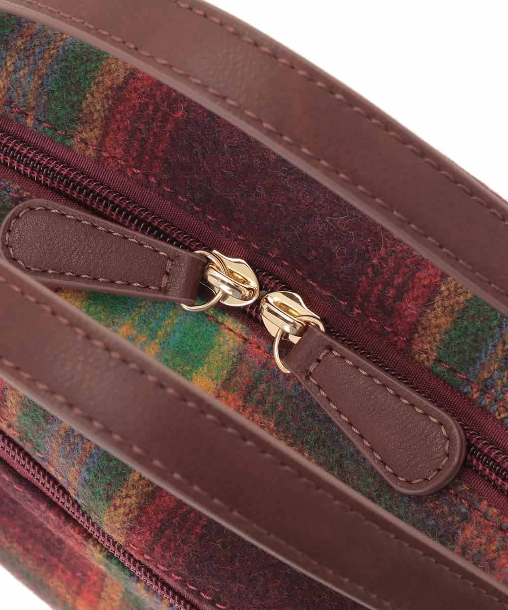BPCLE22110 MK MICHEL KLEIN BAG(MK ミッシェルクラン バッグ) 【2WAY】チェック柄ショルダーバッグ レッド