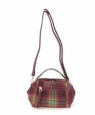 BPCLE22110 MK MICHEL KLEIN BAG(MK ミッシェルクラン バッグ) 【2WAY】チェック柄ショルダーバッグ レッド