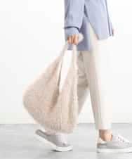 BPCLM91140 MK MICHEL KLEIN BAG(MK ミッシェルクラン バッグ) フェザーニットトートバッグ ベージュ