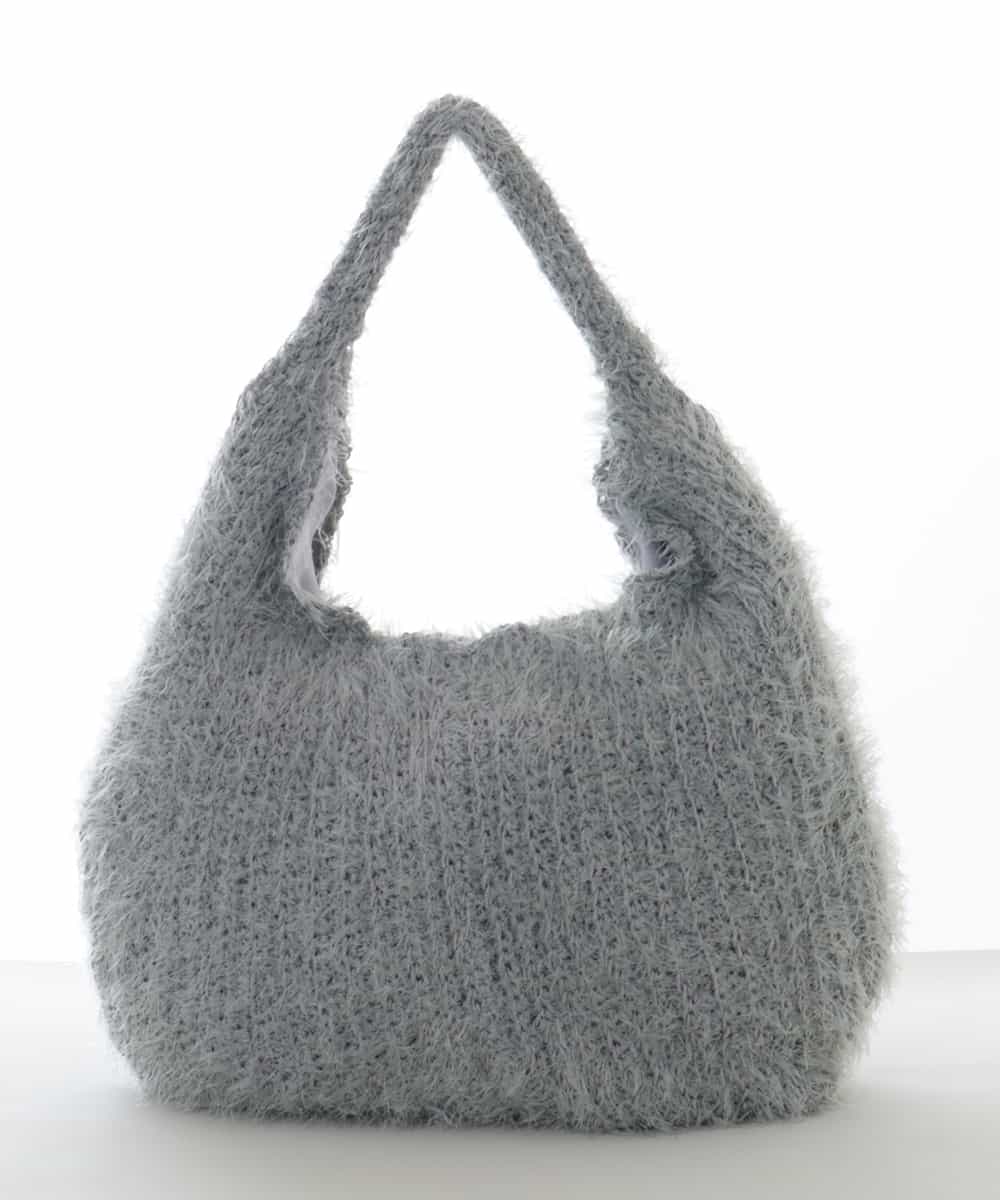 BPCLM91140 MK MICHEL KLEIN BAG(MK ミッシェルクラン バッグ) フェザーニットトートバッグ グリーン