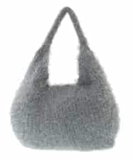 BPCLM91140 MK MICHEL KLEIN BAG(MK ミッシェルクラン バッグ) フェザーニットトートバッグ グリーン