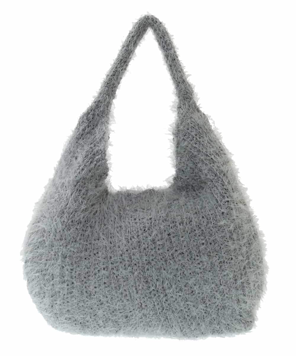 BPCLM91140 MK MICHEL KLEIN BAG(MK ミッシェルクラン バッグ) フェザーニットトートバッグ グリーン
