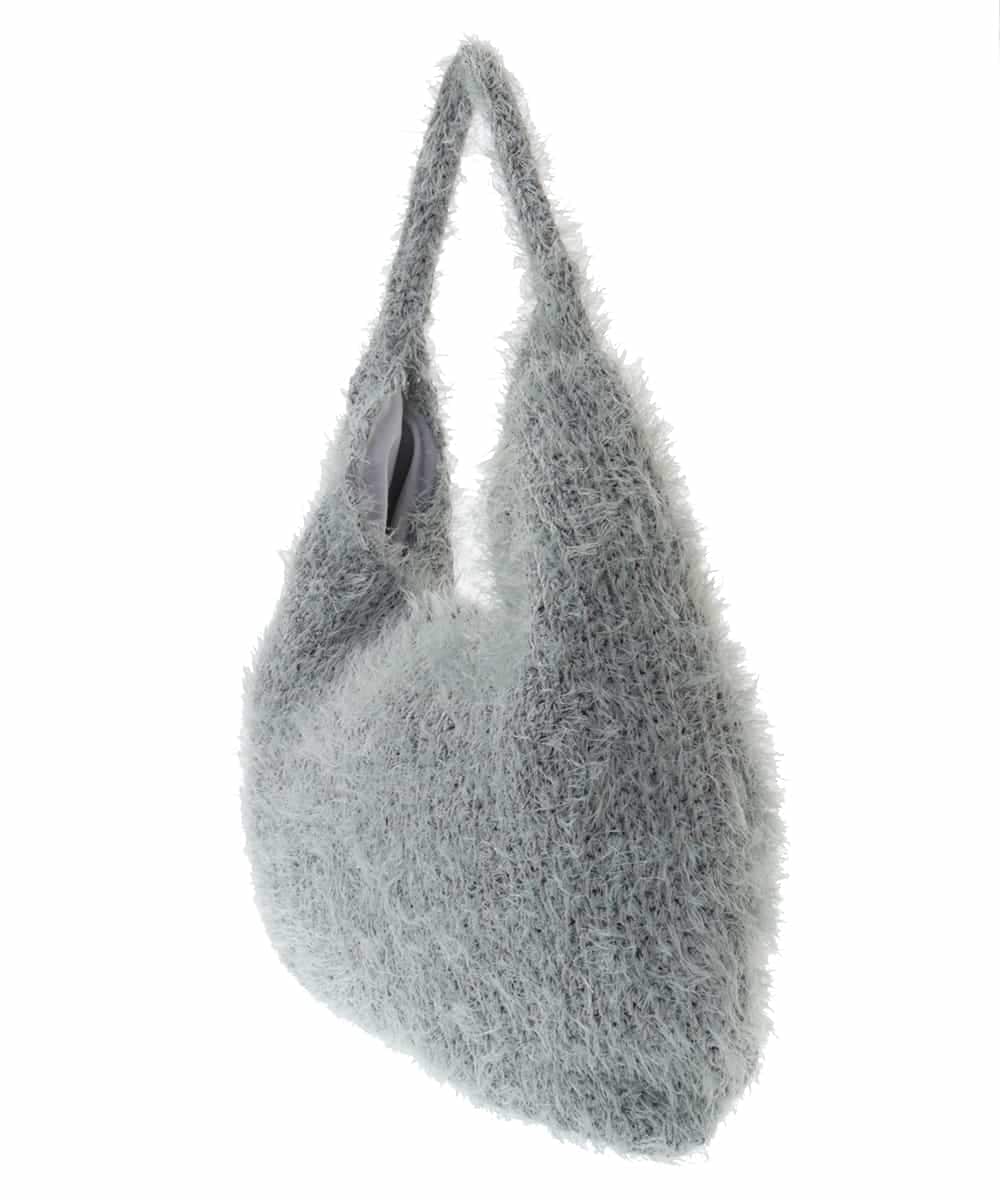 BPCLM91140 MK MICHEL KLEIN BAG(MK ミッシェルクラン バッグ) フェザーニットトートバッグ グリーン
