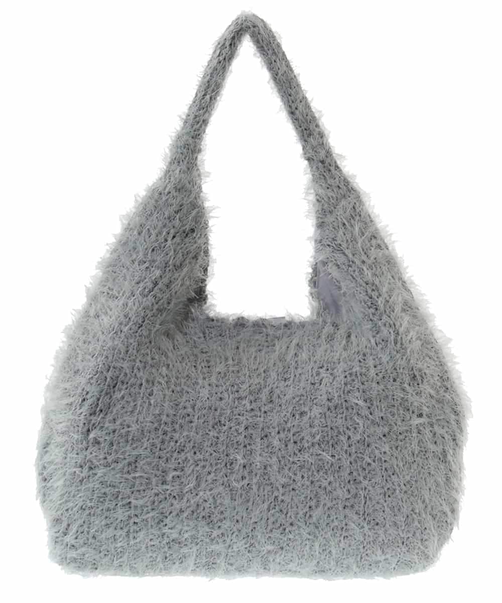 BPCLM91140 MK MICHEL KLEIN BAG(MK ミッシェルクラン バッグ) フェザーニットトートバッグ グリーン