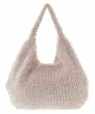 BPCLM91140 MK MICHEL KLEIN BAG(MK ミッシェルクラン バッグ) フェザーニットトートバッグ ベージュ