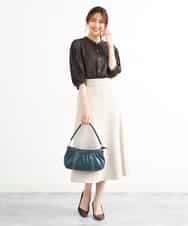 BPCLM94140 MK MICHEL KLEIN BAG(MK ミッシェルクラン バッグ) [2WAY]切り替えギャザーデザインミニトート グレー