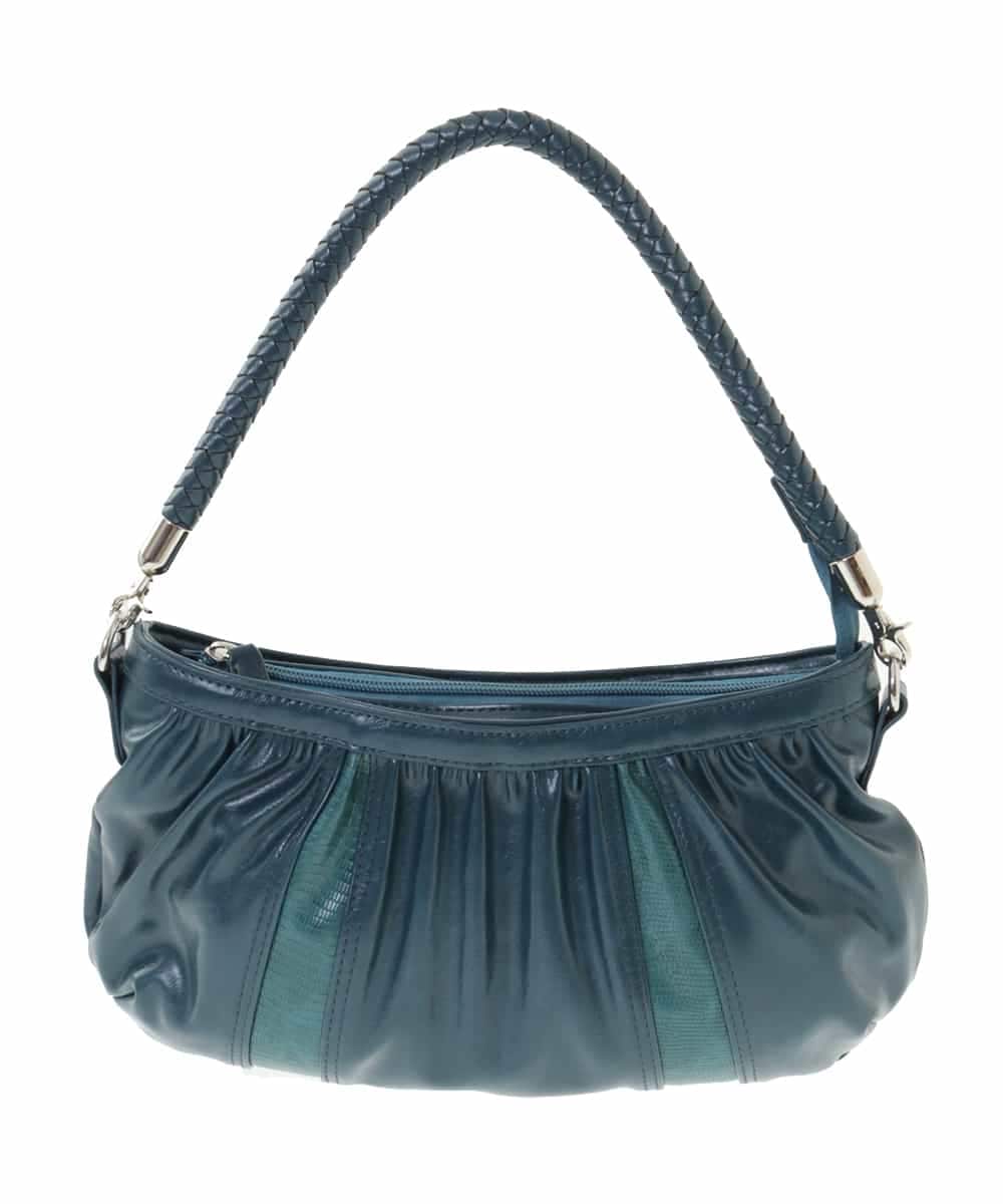 BPCLM94140 MK MICHEL KLEIN BAG(MK ミッシェルクラン バッグ) [2WAY]切り替えギャザーデザインミニトート グリーン