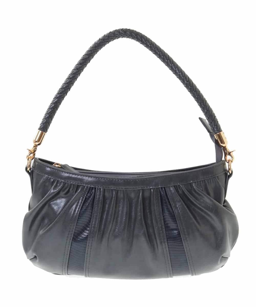 BPCLM94140 MK MICHEL KLEIN BAG(MK ミッシェルクラン バッグ) [2WAY]切り替えギャザーデザインミニトート グレー