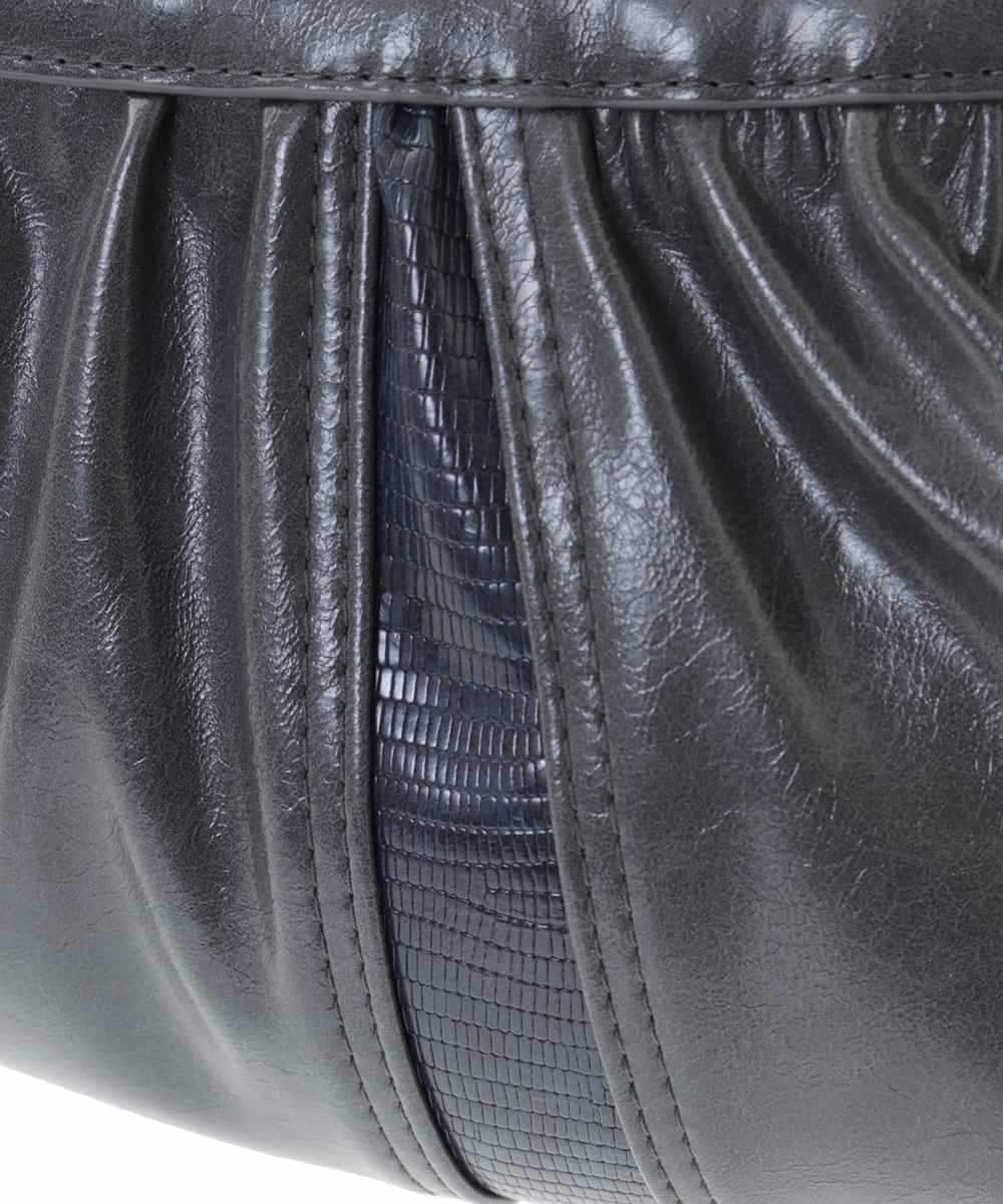 BPCLM94140 MK MICHEL KLEIN BAG(MK ミッシェルクラン バッグ) [2WAY]切り替えギャザーデザインミニトート グレー