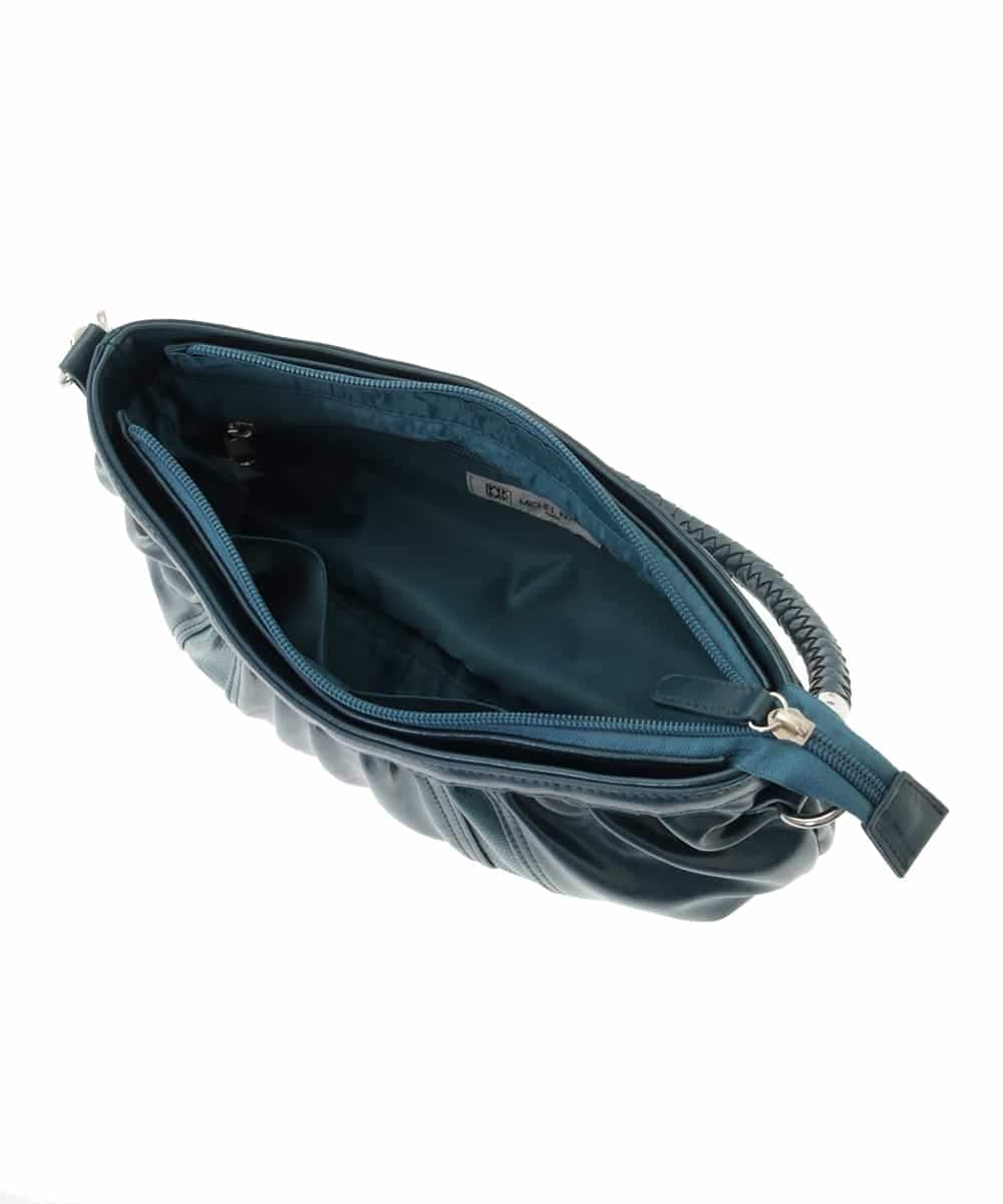 BPCLM94140 MK MICHEL KLEIN BAG(MK ミッシェルクラン バッグ) [2WAY]切り替えギャザーデザインミニトート グレー