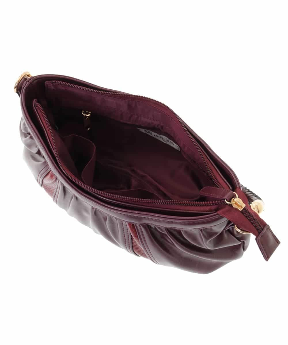 BPCLM94140 MK MICHEL KLEIN BAG(MK ミッシェルクラン バッグ) [2WAY]切り替えギャザーデザインミニトート グレー