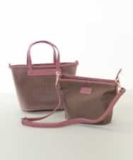 BPCLM97120 MK MICHEL KLEIN BAG(MK ミッシェルクラン バッグ) 【3WAY】パンチングミニトート ベージュ