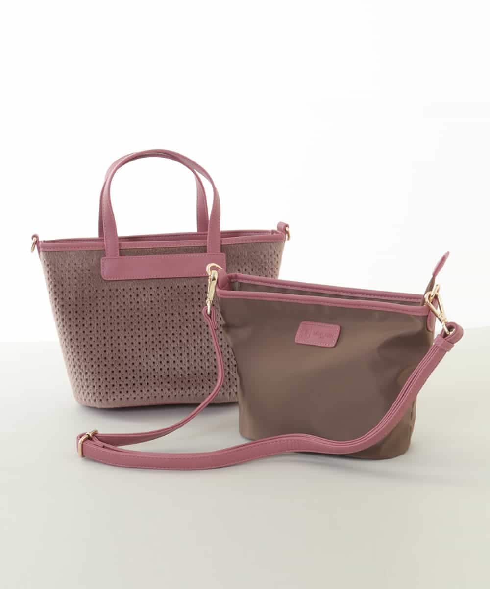 BPCLM97120 MK MICHEL KLEIN BAG(MK ミッシェルクラン バッグ) 【3WAY】パンチングミニトート ベージュ
