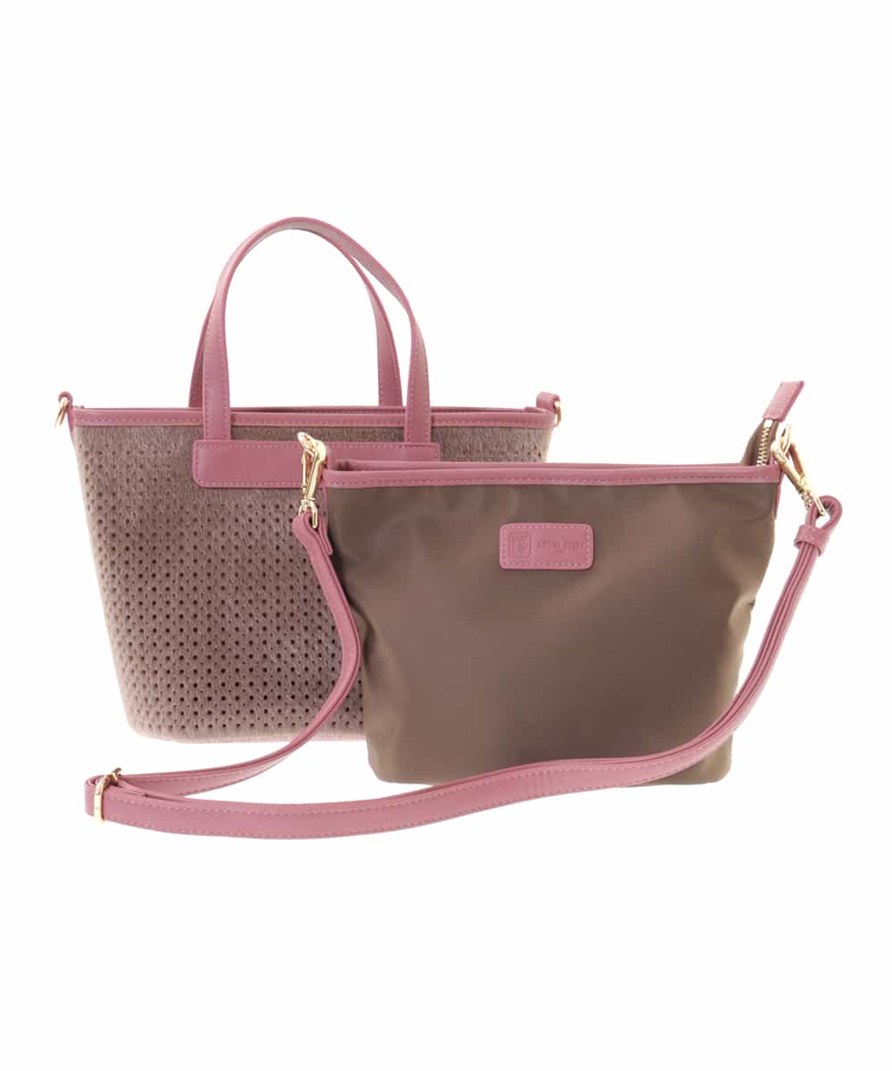 BPCLM97120 MK MICHEL KLEIN BAG(MK ミッシェルクラン バッグ) 【3WAY】パンチングミニトート ベージュ