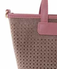 BPCLM97120 MK MICHEL KLEIN BAG(MK ミッシェルクラン バッグ) 【3WAY】パンチングミニトート ベージュ