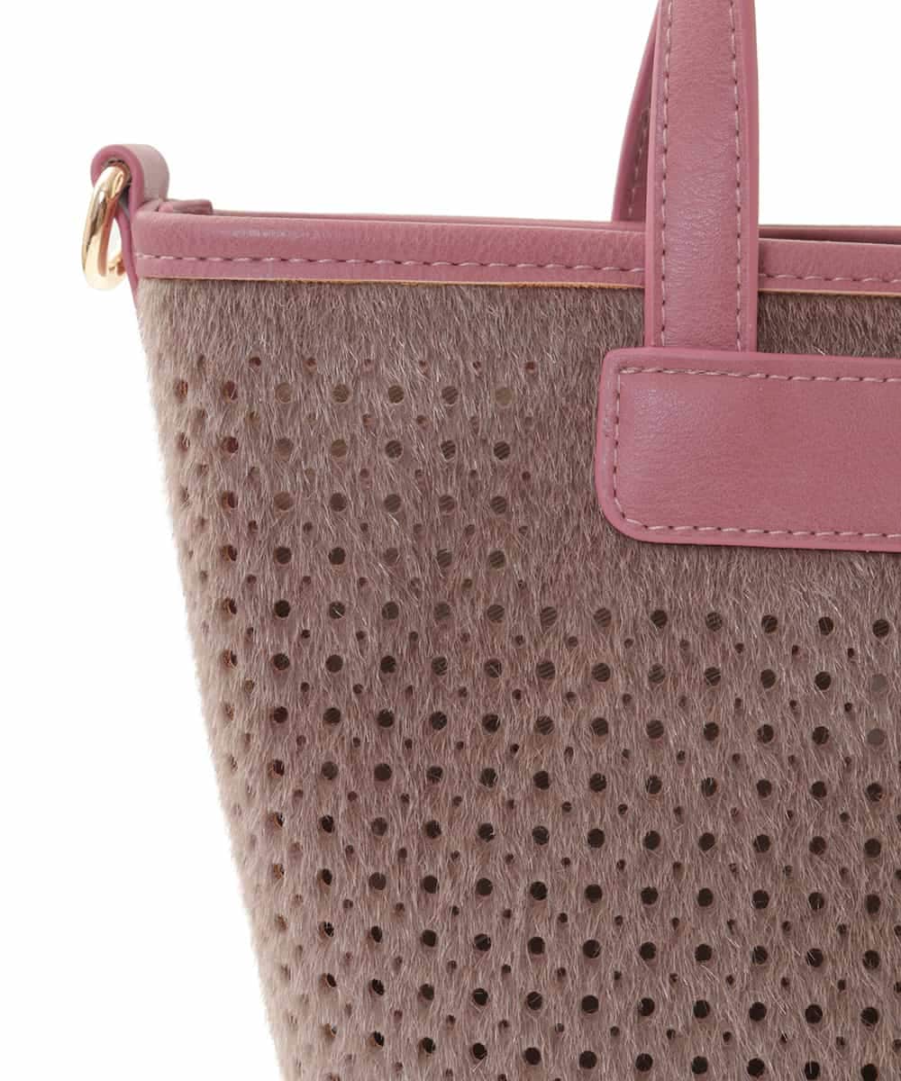 BPCLM97120 MK MICHEL KLEIN BAG(MK ミッシェルクラン バッグ) 【3WAY】パンチングミニトート ベージュ