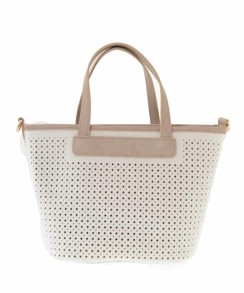 BPCLM97120 MK MICHEL KLEIN BAG(MK ミッシェルクラン バッグ) 【3WAY】パンチングミニトート ベージュ