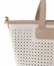 BPCLM97120 MK MICHEL KLEIN BAG(MK ミッシェルクラン バッグ) 【3WAY】パンチングミニトート ベージュ