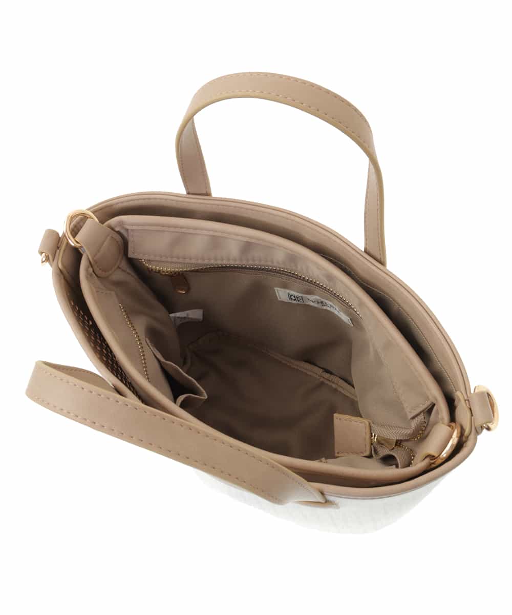 BPCLM97120 MK MICHEL KLEIN BAG(MK ミッシェルクラン バッグ) 【3WAY】パンチングミニトート ベージュ