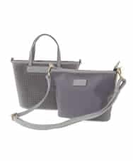 BPCLM97120 MK MICHEL KLEIN BAG(MK ミッシェルクラン バッグ) 【3WAY】パンチングミニトート グレー