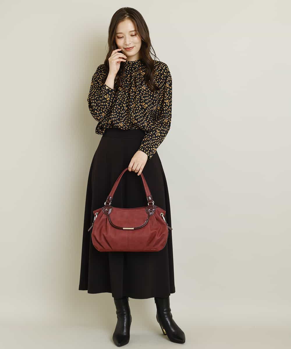BPCLM98150 MK MICHEL KLEIN BAG(MK ミッシェルクラン バッグ) 【2WAY】フェイクレザーミニトート ネイビー