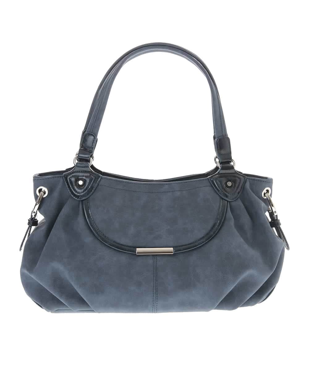 BPCLM98150 MK MICHEL KLEIN BAG(MK ミッシェルクラン バッグ) 【2WAY】フェイクレザーミニトート ネイビー