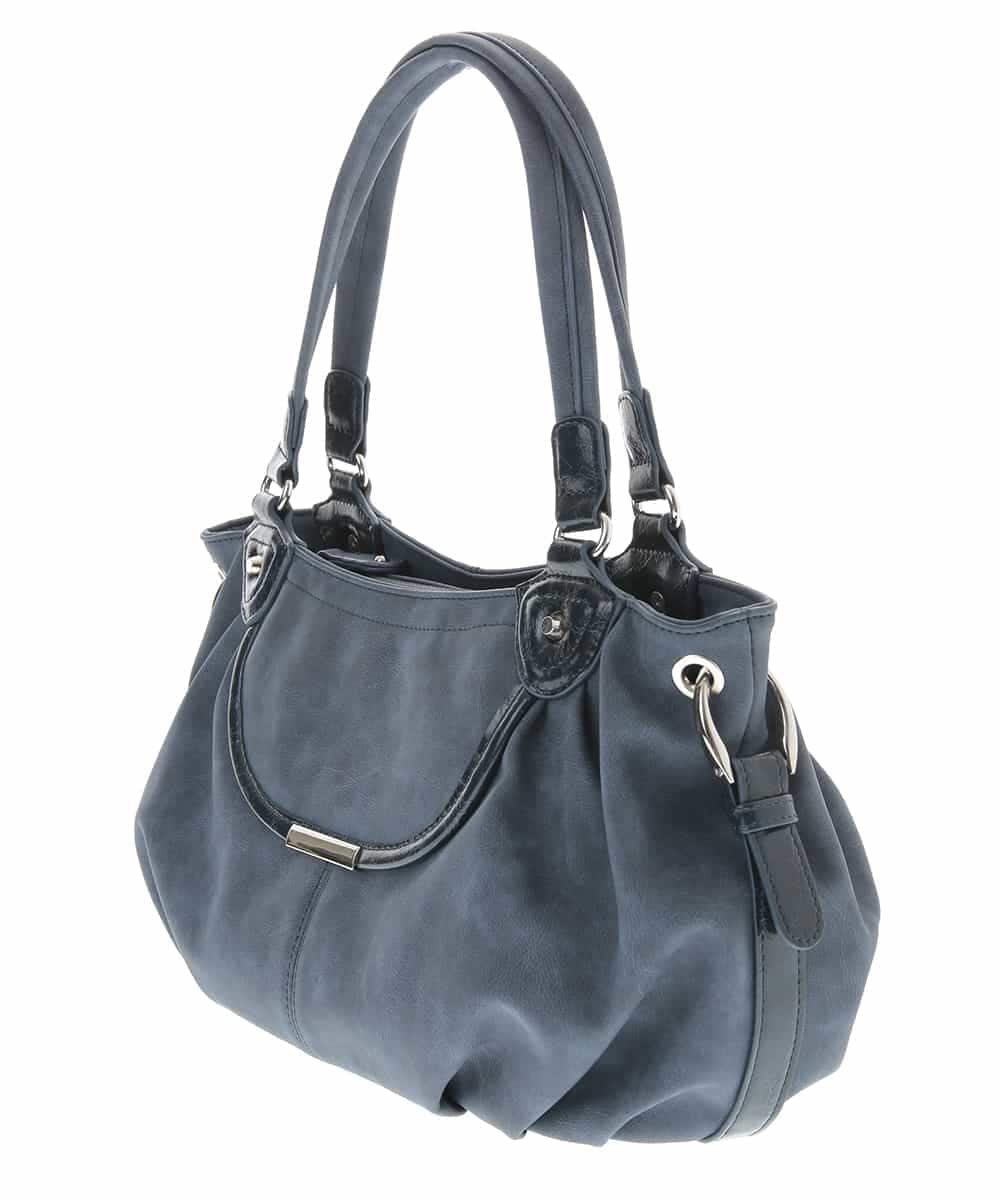 BPCLM98150 MK MICHEL KLEIN BAG(MK ミッシェルクラン バッグ) 【2WAY】フェイクレザーミニトート ネイビー