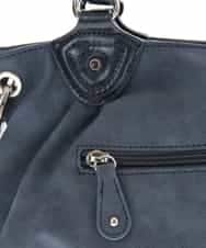 BPCLM98150 MK MICHEL KLEIN BAG(MK ミッシェルクラン バッグ) 【2WAY】フェイクレザーミニトート ネイビー