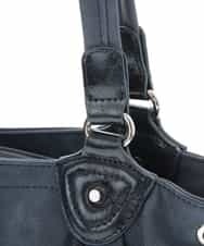BPCLM98150 MK MICHEL KLEIN BAG(MK ミッシェルクラン バッグ) 【2WAY】フェイクレザーミニトート ネイビー