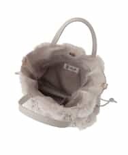BPCLP91140 MK MICHEL KLEIN BAG(MK ミッシェルクラン バッグ) [2WAY]ファーコンビネーショントートバッグ ベージュ