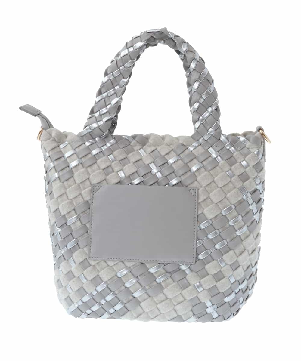 BPCLP93140 MK MICHEL KLEIN BAG(MK ミッシェルクラン バッグ) [2WAY]コンビネーションメッシュバッグ ライトグレー