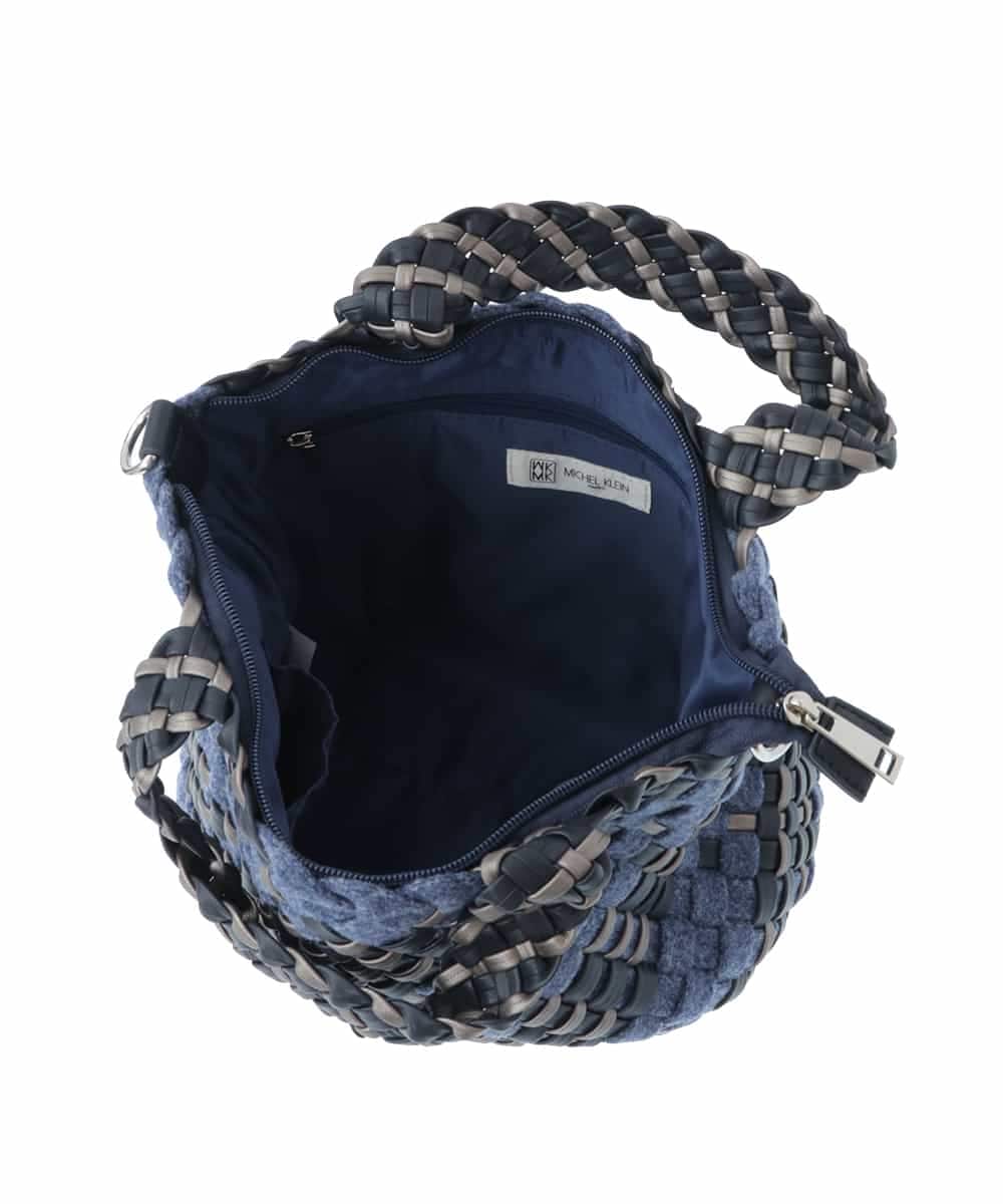 BPCLP93140 MK MICHEL KLEIN BAG(MK ミッシェルクラン バッグ) [2WAY]コンビネーションメッシュバッグ ライトグレー