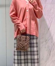 BPCLS91130 MK MICHEL KLEIN BAG(MK ミッシェルクラン バッグ) [2WAY]プードルファーコンビネーションミニトート ベージュ