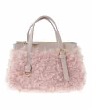 BPCLS92140 MK MICHEL KLEIN BAG(MK ミッシェルクラン バッグ) ［2WAY］プードルファーコンビネーションバッグ ピンク