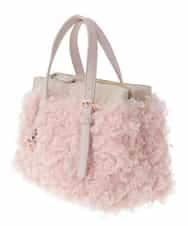 BPCLS92140 MK MICHEL KLEIN BAG(MK ミッシェルクラン バッグ) ［2WAY］プードルファーコンビネーションバッグ ピンク