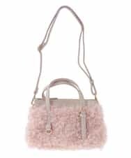 BPCLS92140 MK MICHEL KLEIN BAG(MK ミッシェルクラン バッグ) ［2WAY］プードルファーコンビネーションバッグ ピンク