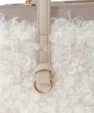 BPCLS92140 MK MICHEL KLEIN BAG(MK ミッシェルクラン バッグ) ［2WAY］プードルファーコンビネーションバッグ ピンク