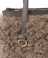 BPCLS92140 MK MICHEL KLEIN BAG(MK ミッシェルクラン バッグ) ［2WAY］プードルファーコンビネーションバッグ ピンク
