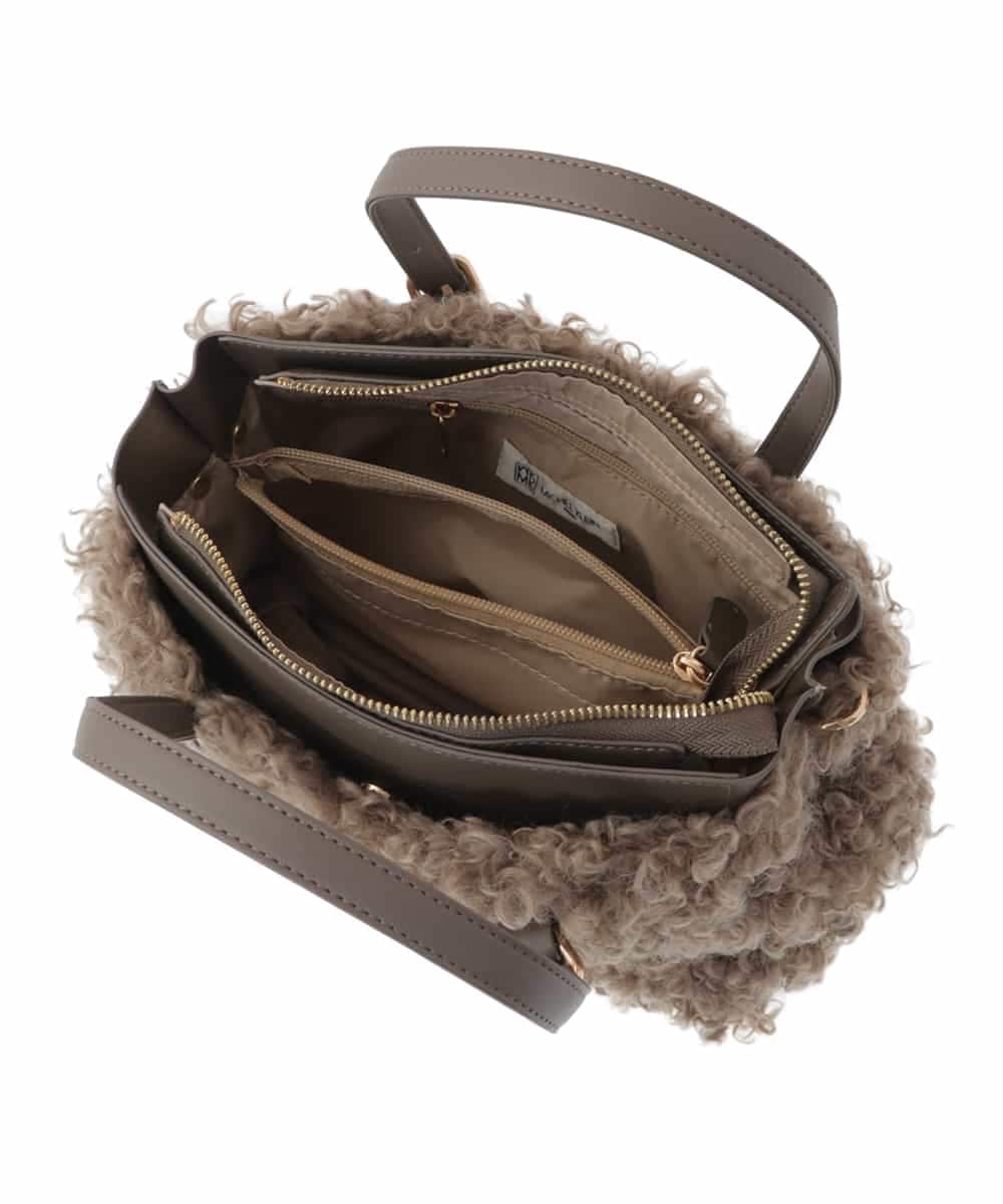 BPCLS92140 MK MICHEL KLEIN BAG(MK ミッシェルクラン バッグ) ［2WAY］プードルファーコンビネーションバッグ ピンク