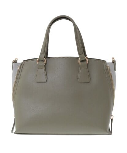 BPCLS93150 MK MICHEL KLEIN BAG ［2WAY］サイドファスナーバイカラーアクセントバッグ