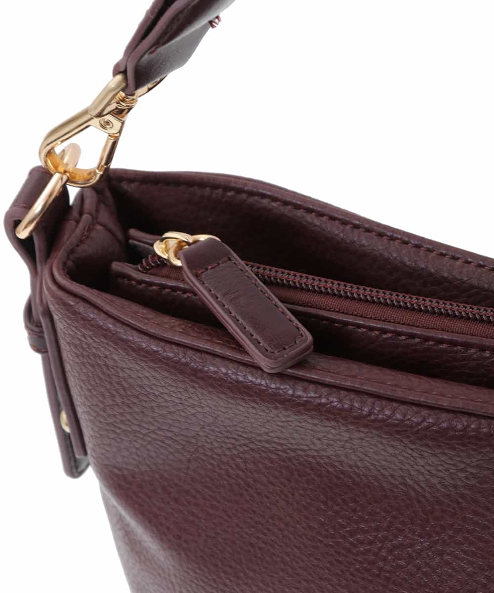 BPCLS95150 MK MICHEL KLEIN BAG(MK ミッシェルクラン バッグ) ［2WAY］デザインハンドルショルダーバッグ レッド