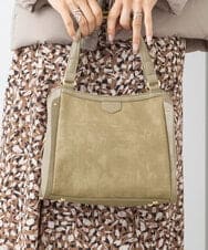 BPCLV95160 MK MICHEL KLEIN BAG(MK ミッシェルクラン バッグ) [2WAY]合成皮革メッシュデザイントートバッグ ベージュ