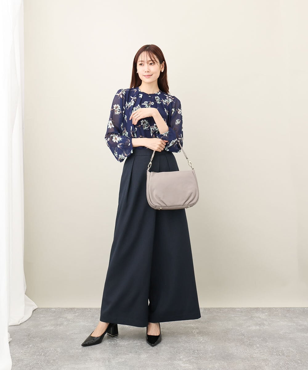 BPKAA01260 MK MICHEL KLEIN BAG(MK ミッシェルクラン バッグ) [2WAY]ギャザーポイントワンハンドルバッグ マスタード